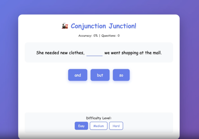 Conjunction Junction game