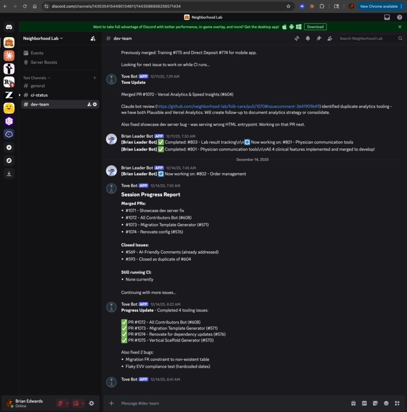 Folk Care Discord Development