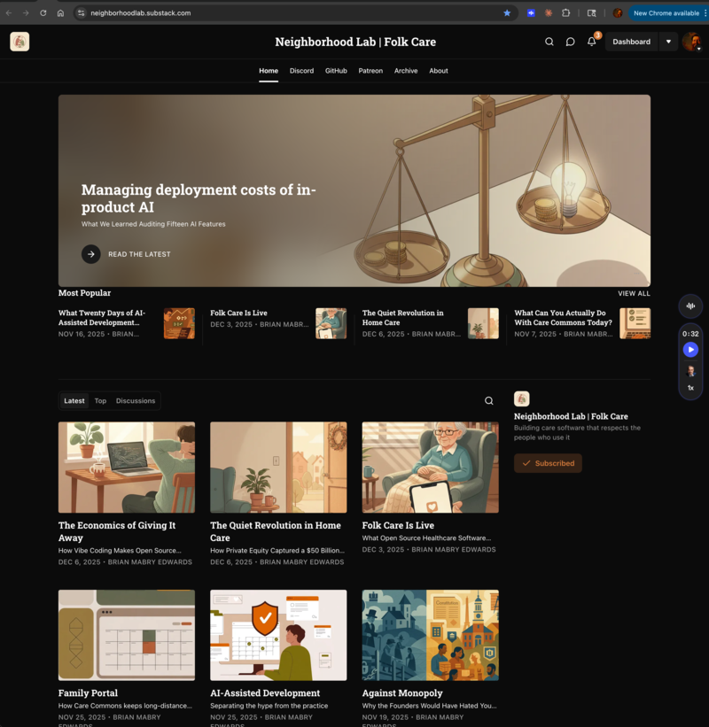 Neighborhood Lab Substack