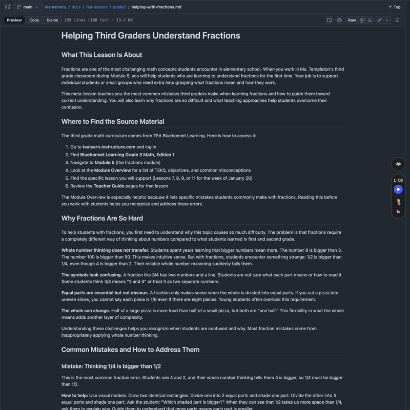 Future Educator Academy Lesson Plans