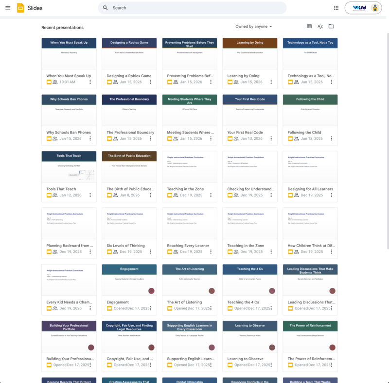 TEA-aligned slide deck